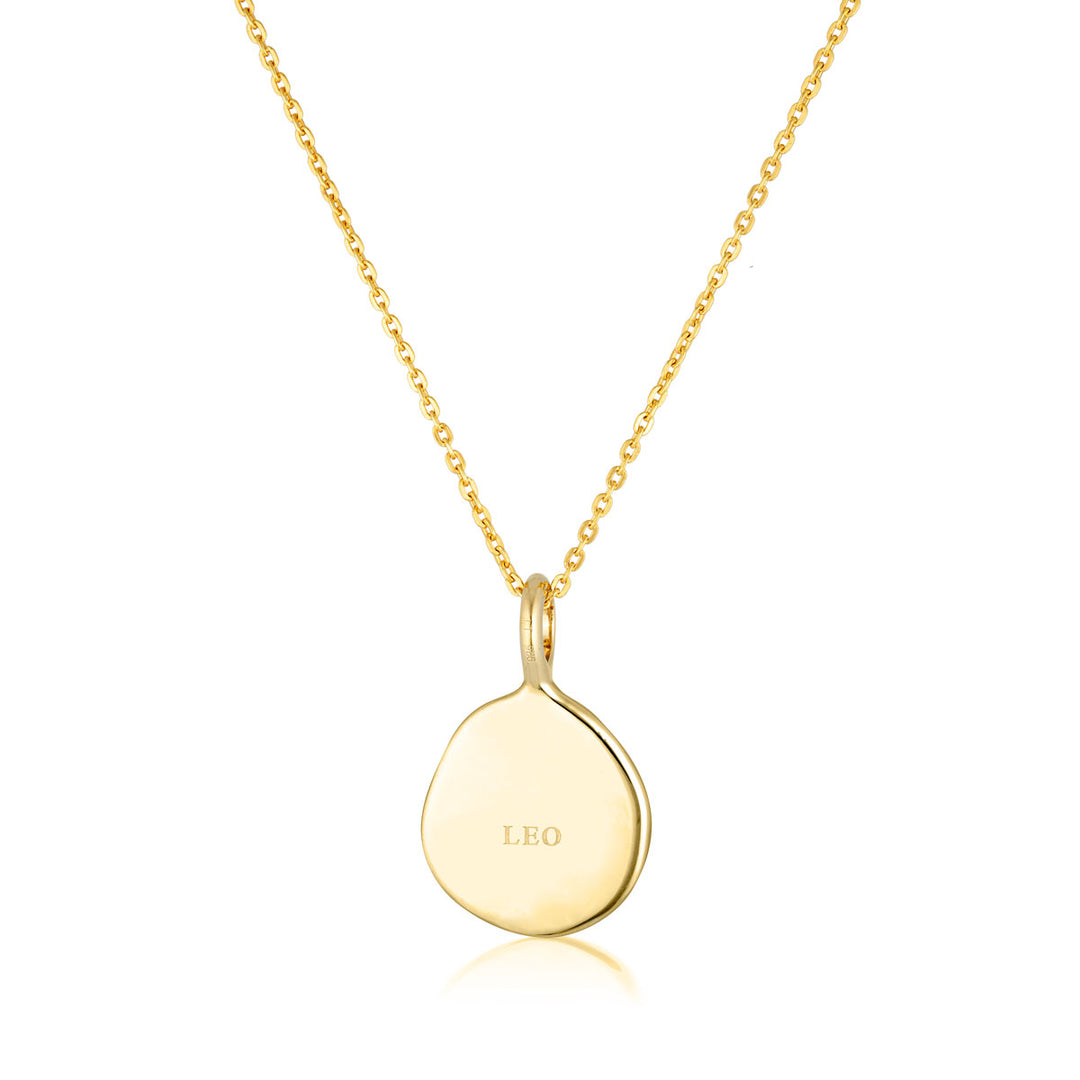 Zodiac Necklace - Leo - Gold