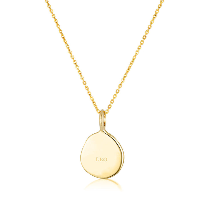 Zodiac Necklace - Leo - Gold