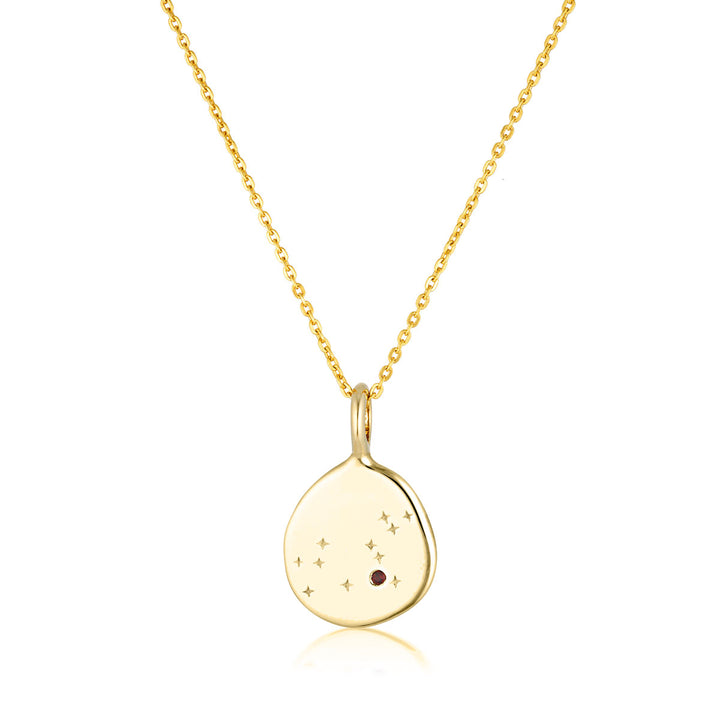 Zodiac Necklace - Leo - Gold