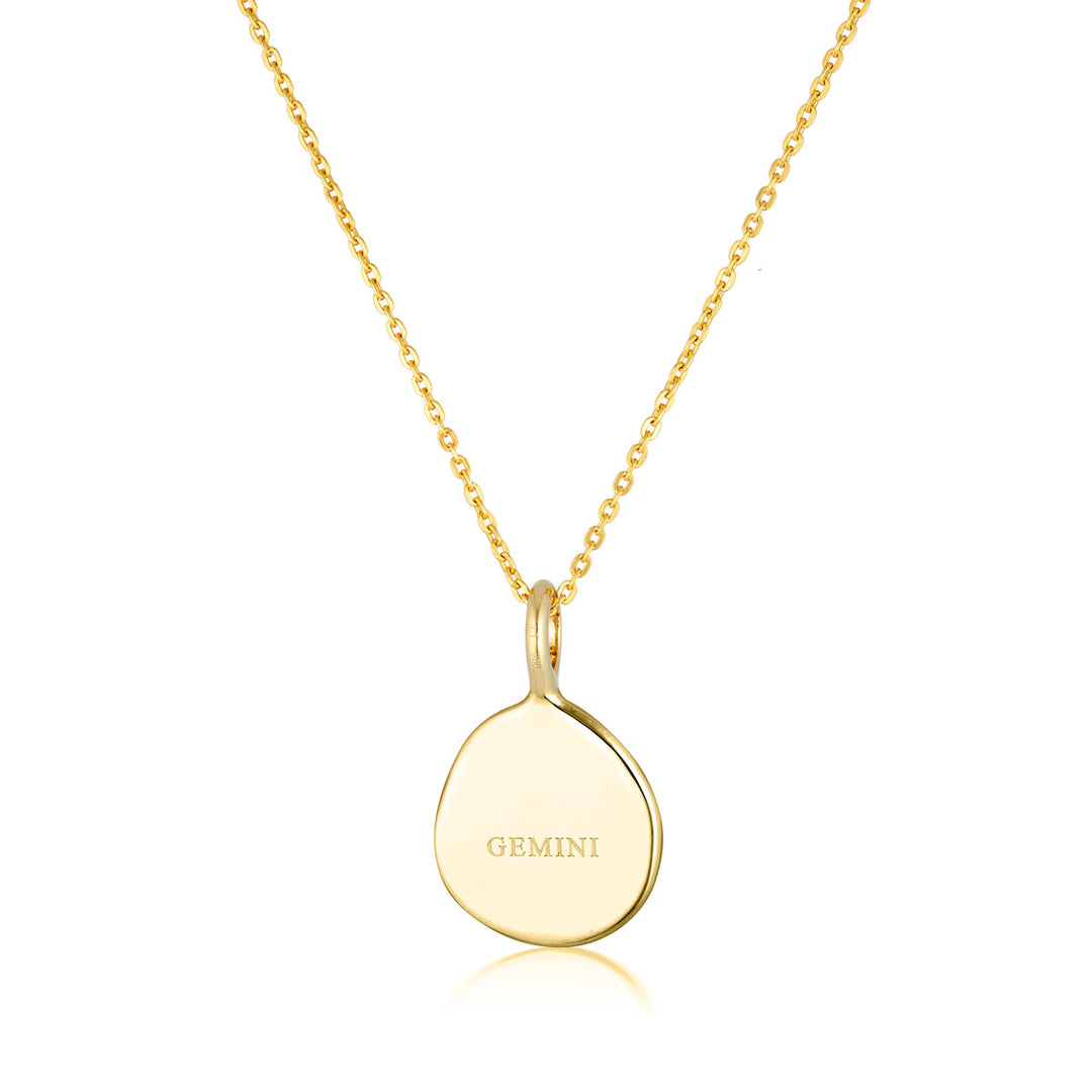 Zodiac Necklace - Gemini - Gold