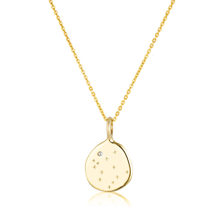 Zodiac Necklace - Gemini - Gold