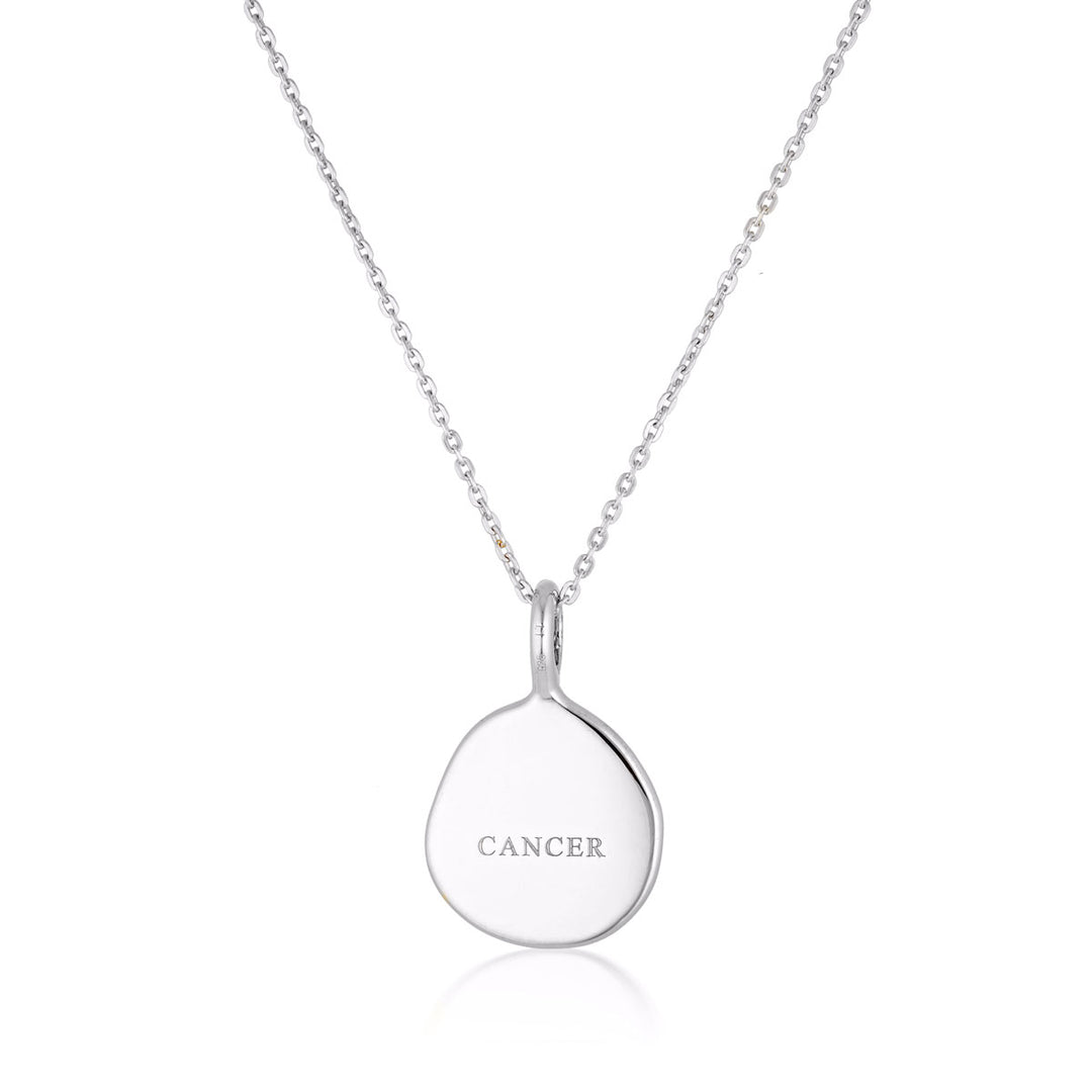 Zodiac Necklace - Cancer - Silver