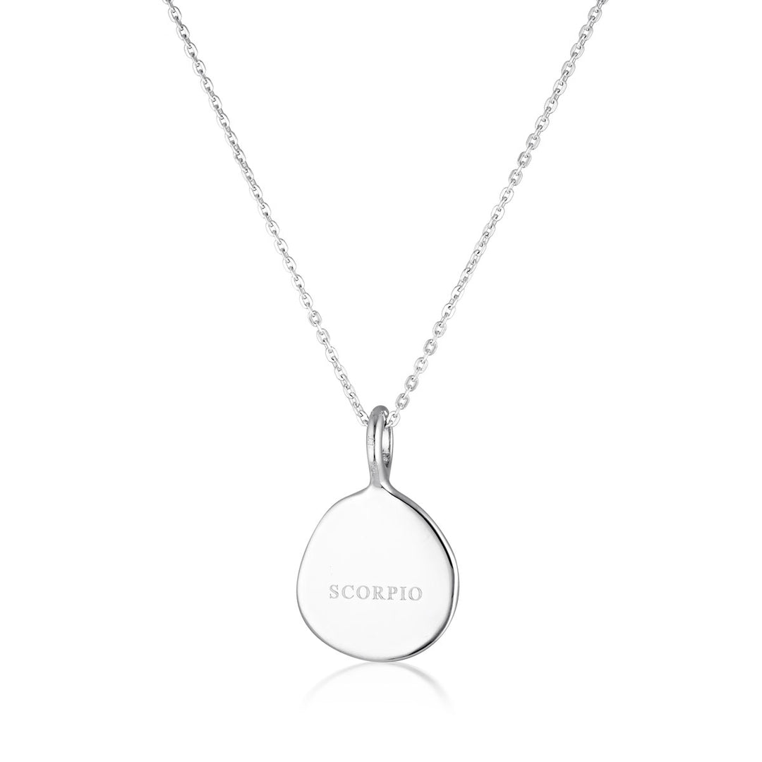 Zodiac Necklace - Scorpio - Silver