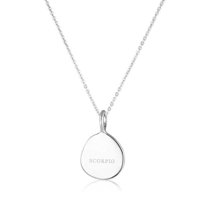 Zodiac Necklace - Scorpio - Silver