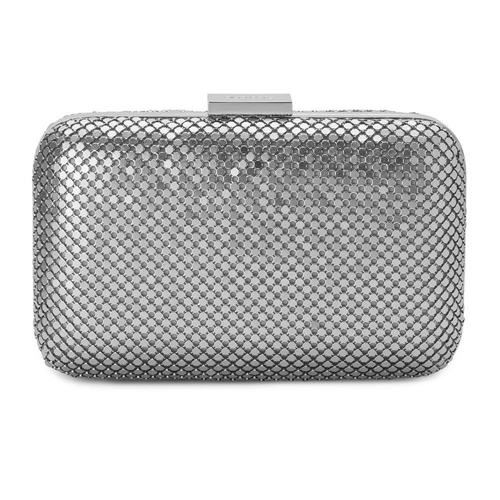 Olga Berg Alyssa Flat Mesh Pod - Silver (with Silver)