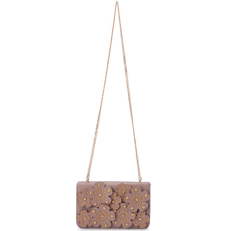 Olga Berg Aerin Flower Shoulder Bag - Blush