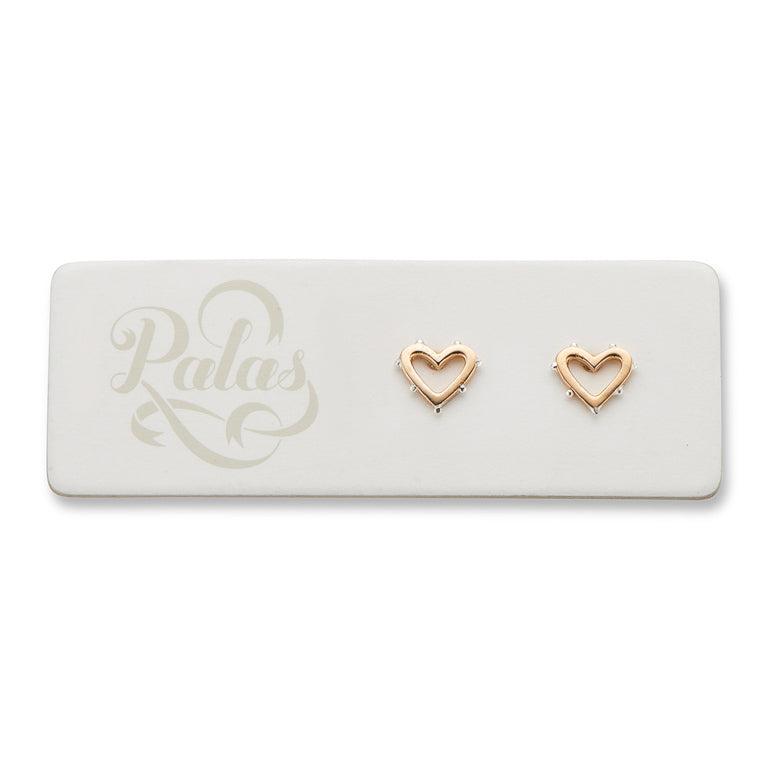 Palas Jewellery Classic Stud Earring - Open Heart