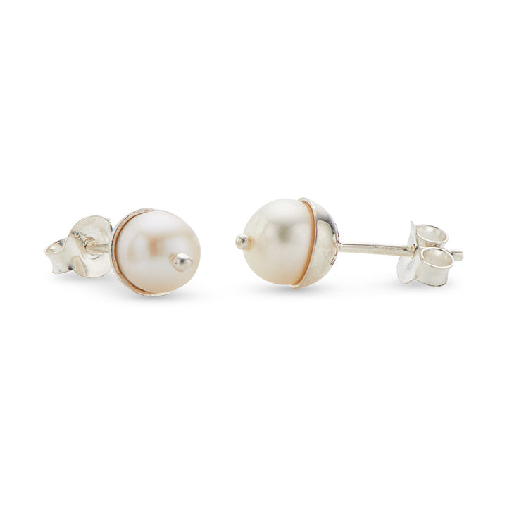 Palas Jewellery Classic Stud Earring - Pearl