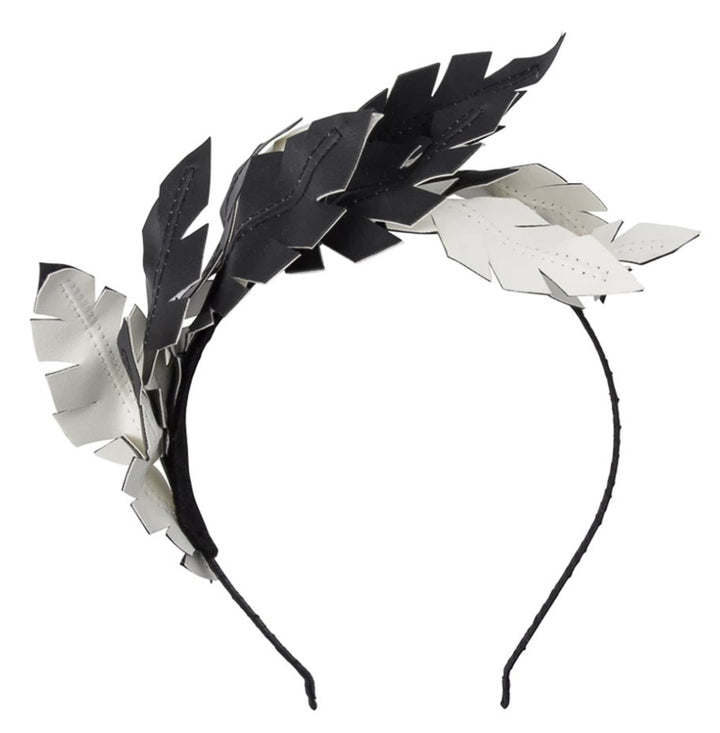 Olga Berg Holliday Head Band - Black & White