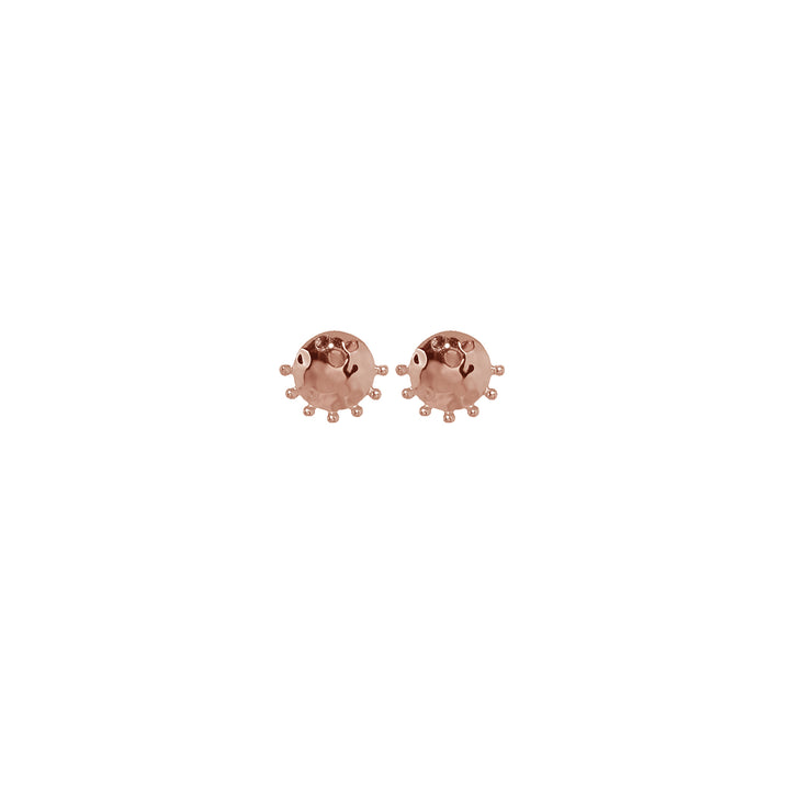 Creation Organic Stud Earrings - Rose Gold