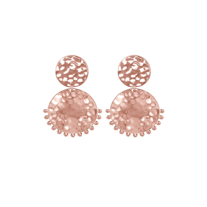 Creation Tribal Stud Earrings - Rose Gold