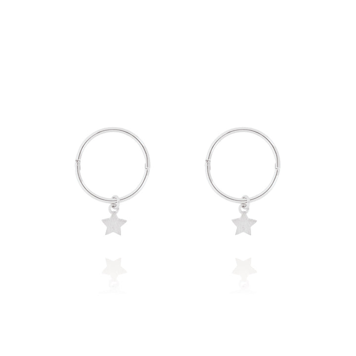 Sleeper Earrings - Tiny Star - Silver