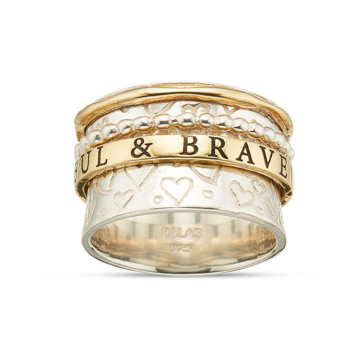 Meditation Spinning Ring - Beautiful & Brave