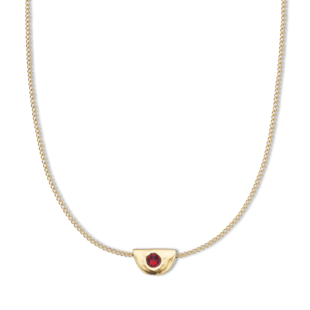 Birthstone Necklace - January - Garnet