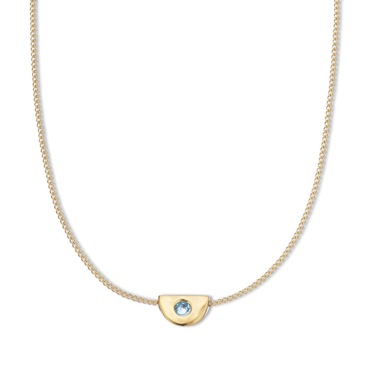 Birthstone Necklace - March - Aquamarine