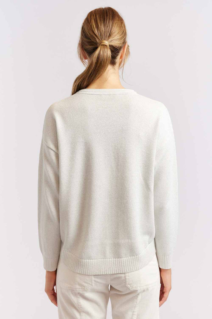 Hightide Lurex Sweater - Ivory