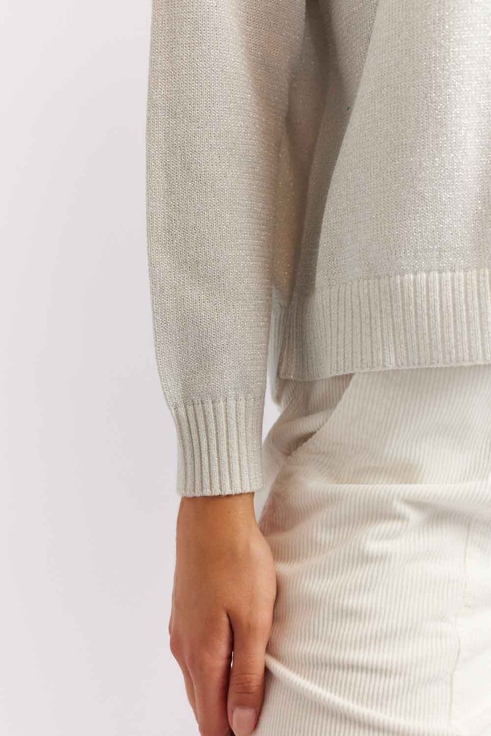 Hightide Lurex Sweater - Ivory