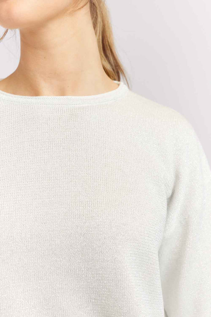 Hightide Lurex Sweater - Ivory