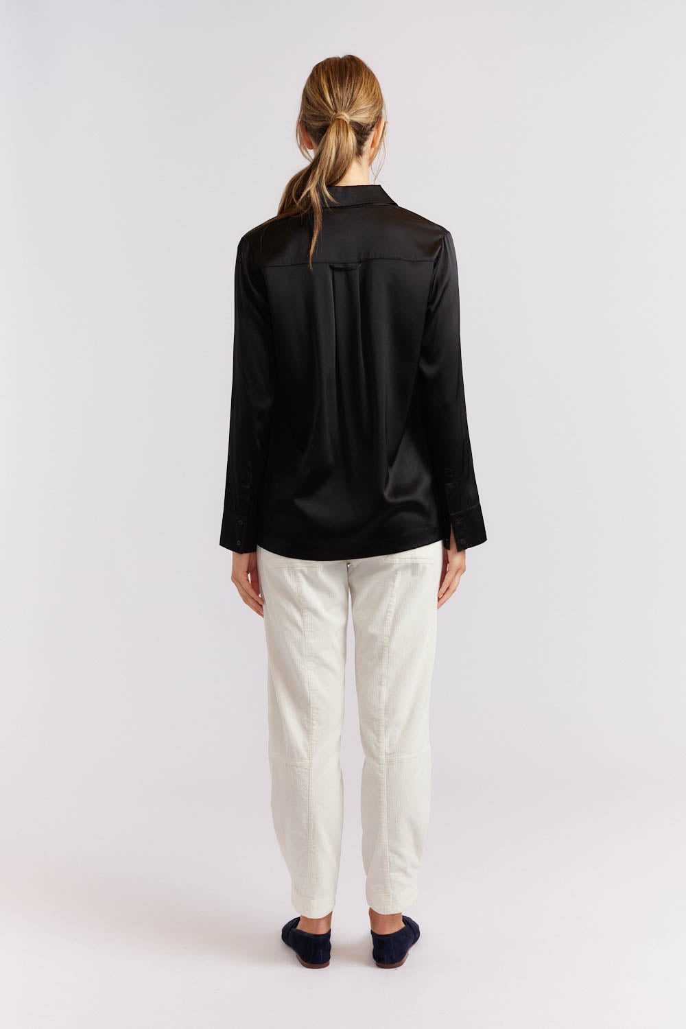 Primrose Silk Shirt - Black