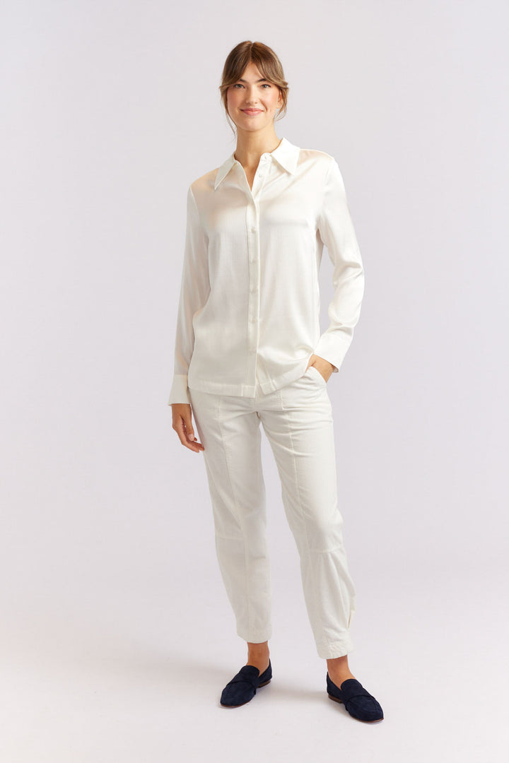 Primrose Silk Shirt - Ivory