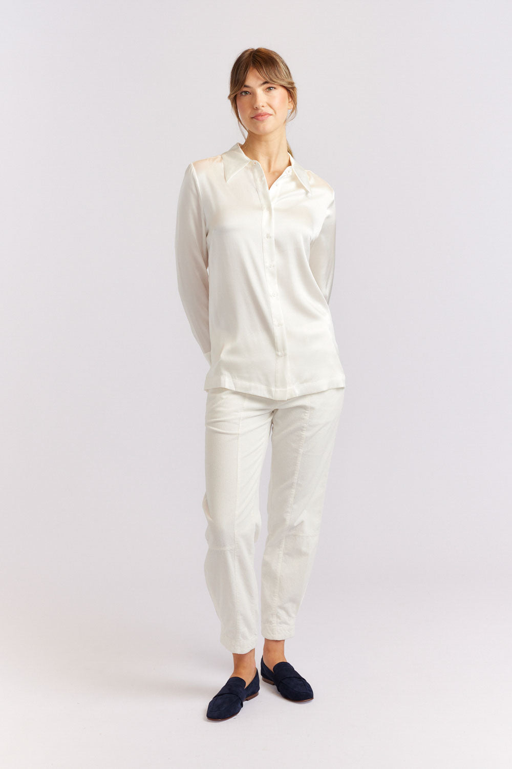 Primrose Silk Shirt - Ivory