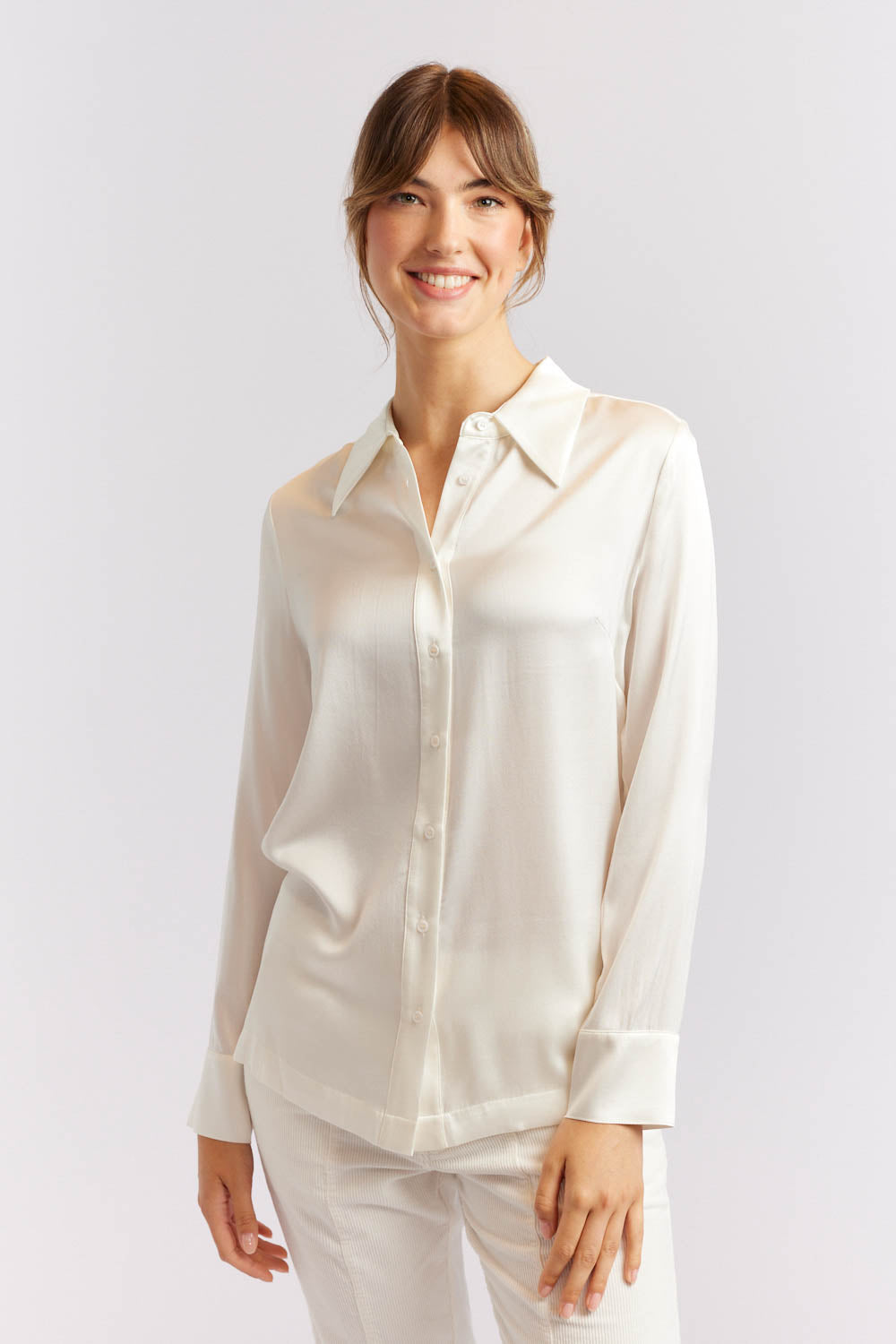 Primrose Silk Shirt - Ivory