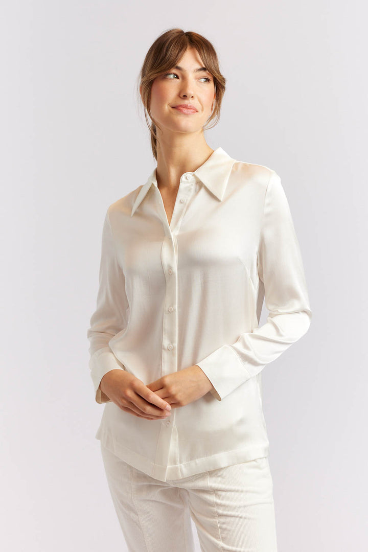 Primrose Silk Shirt - Ivory