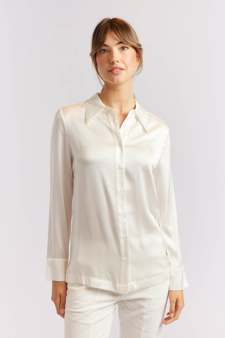 Primrose Silk Shirt - Ivory