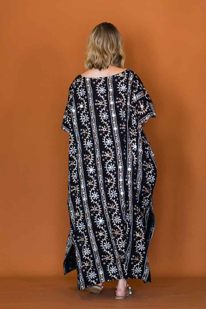 Ayana Easy Kaftan - One Size - Black