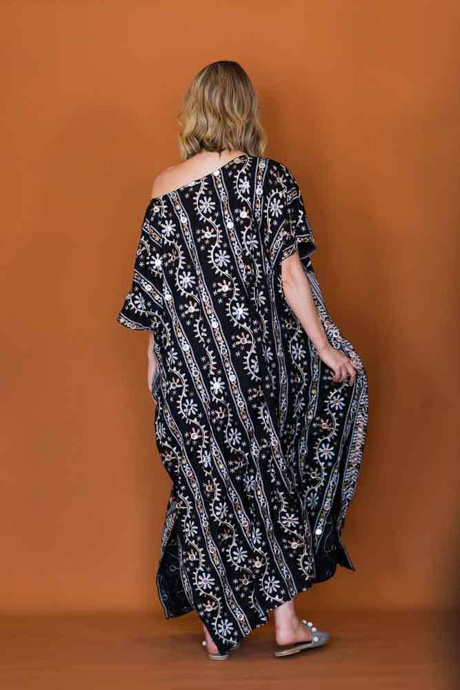 Ayana Easy Kaftan - One Size - Black