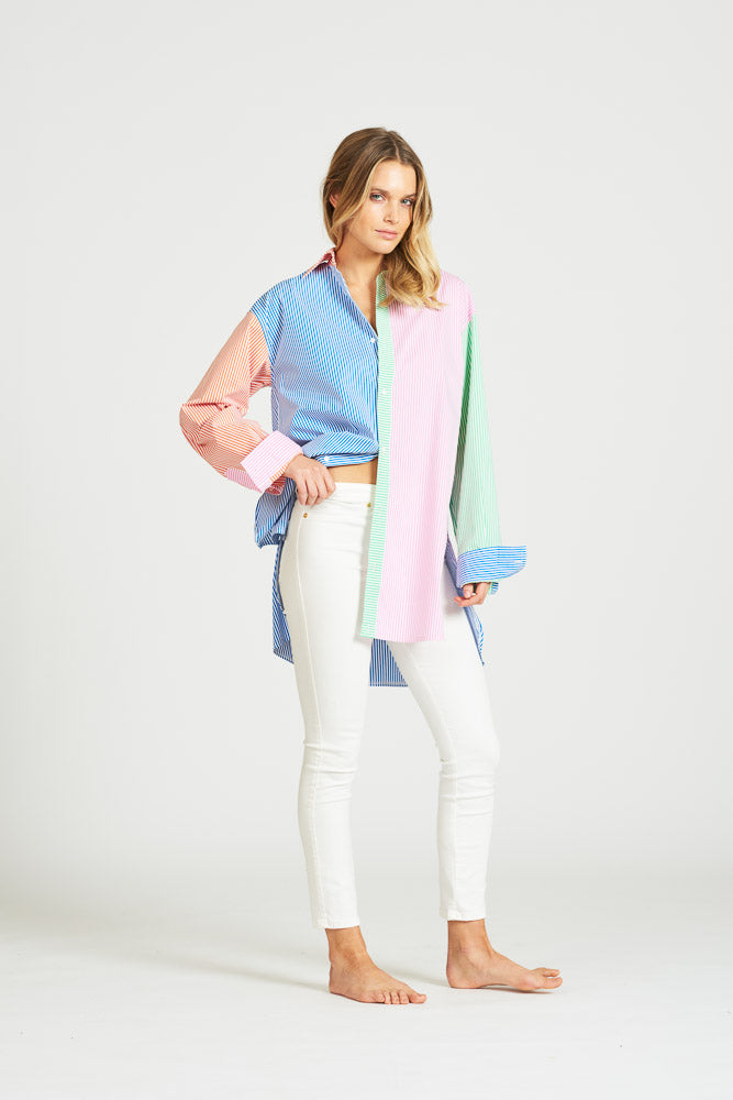 The Boyfriend Shirt - Bright Combo