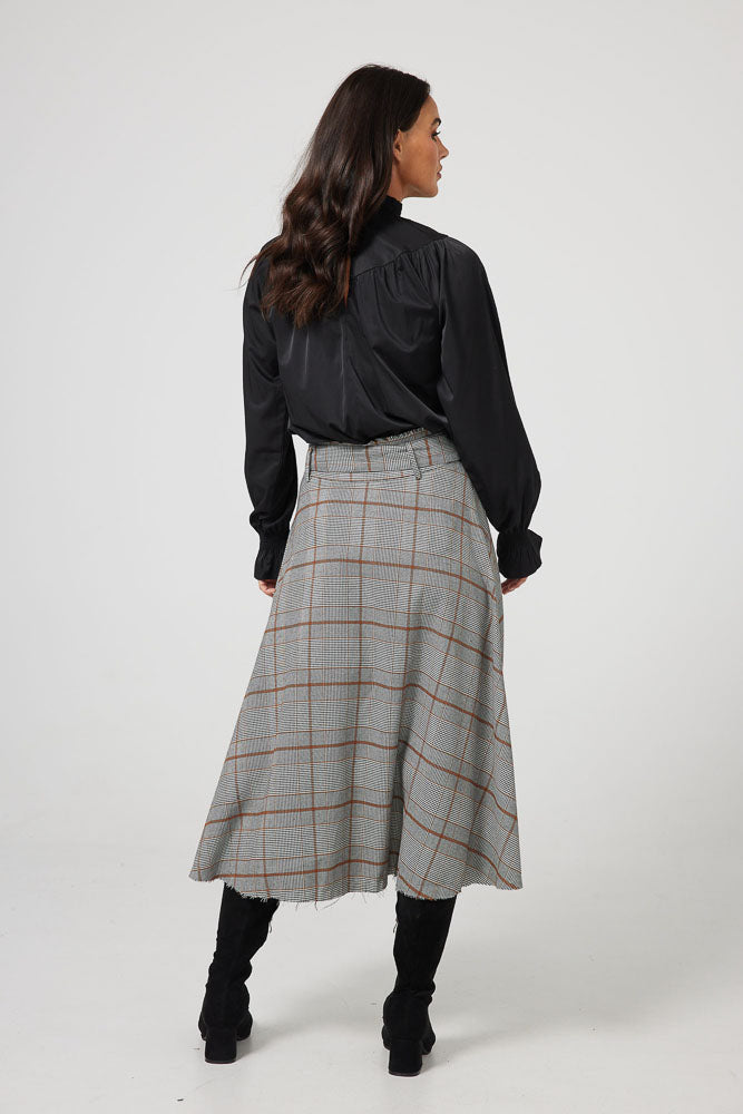 Bromley Skirt - Tan Glen Plaid