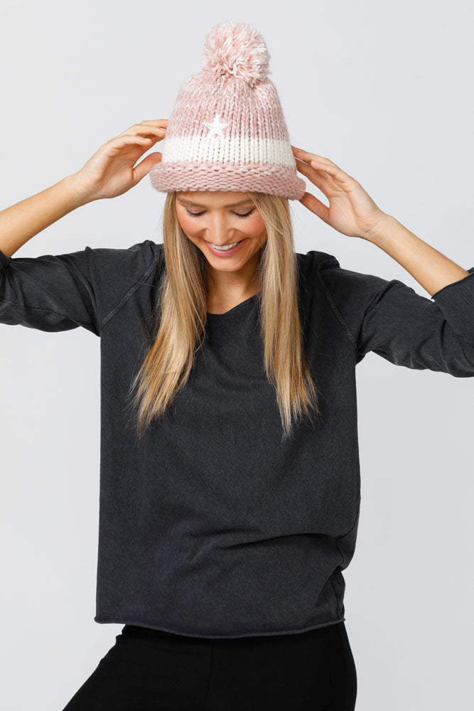 Brave + True Dixie Beanie - Pink