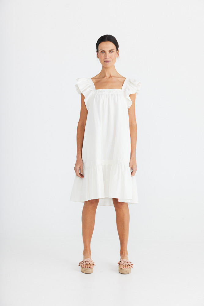 Happy Go Lucky Dress - White