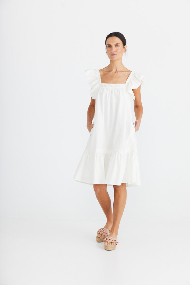 Happy Go Lucky Dress - White