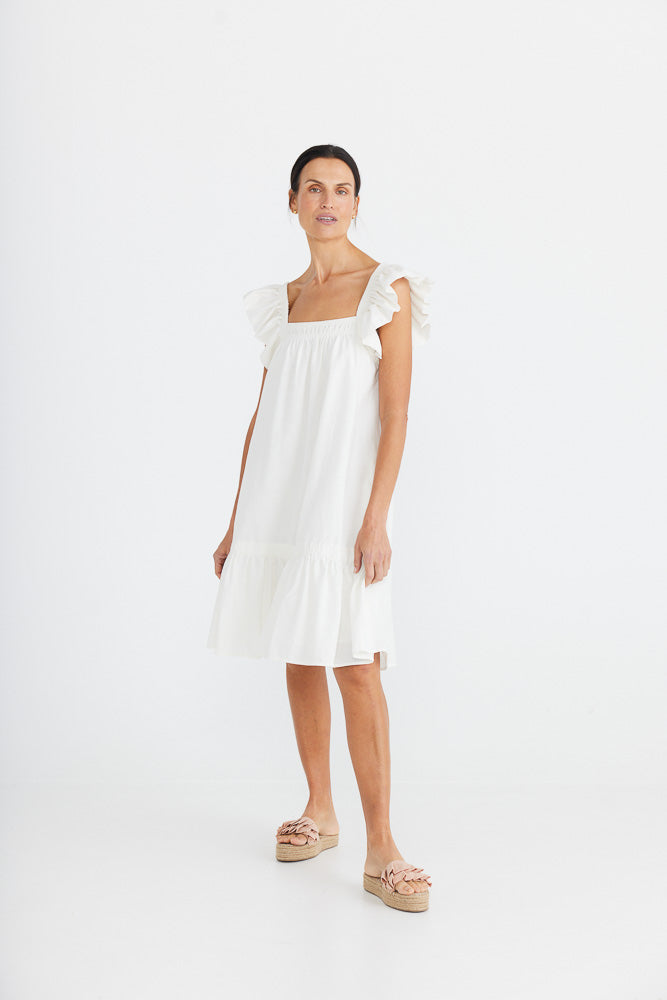 Happy Go Lucky Dress - White