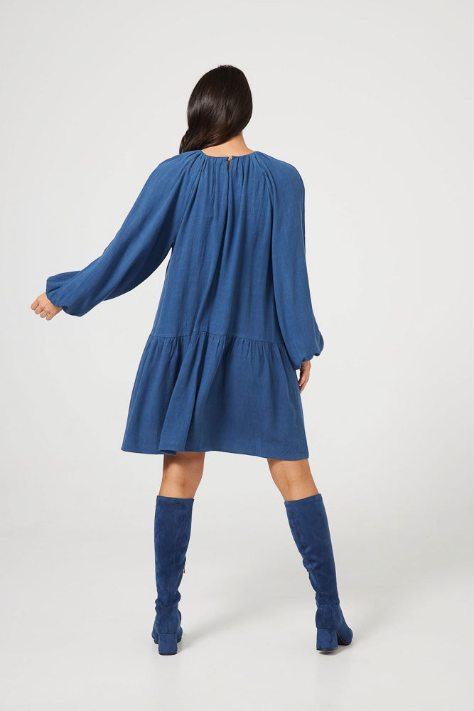 In Motion Dress - Steel Blue