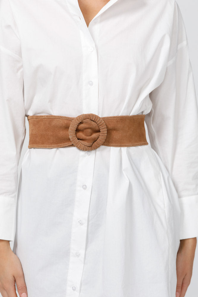 Brave + True Indiana Belt - Tan Suede