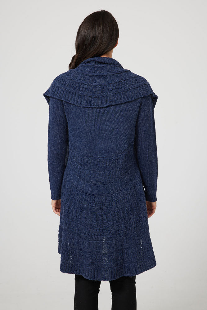 Montana Long Cardi - Navy