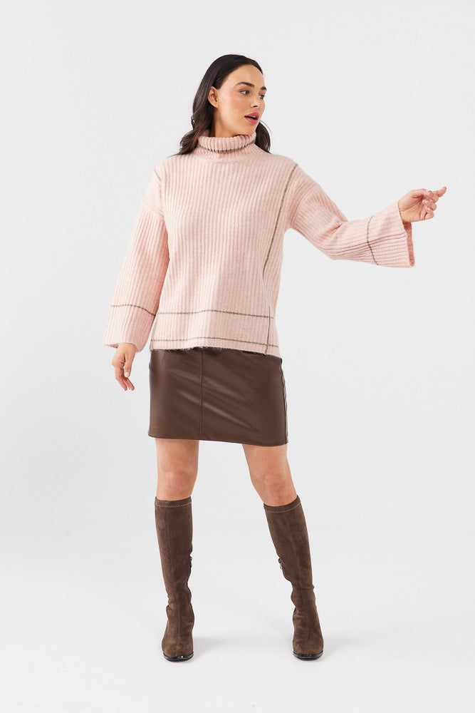 Whistler Knit - Blush Chocolate