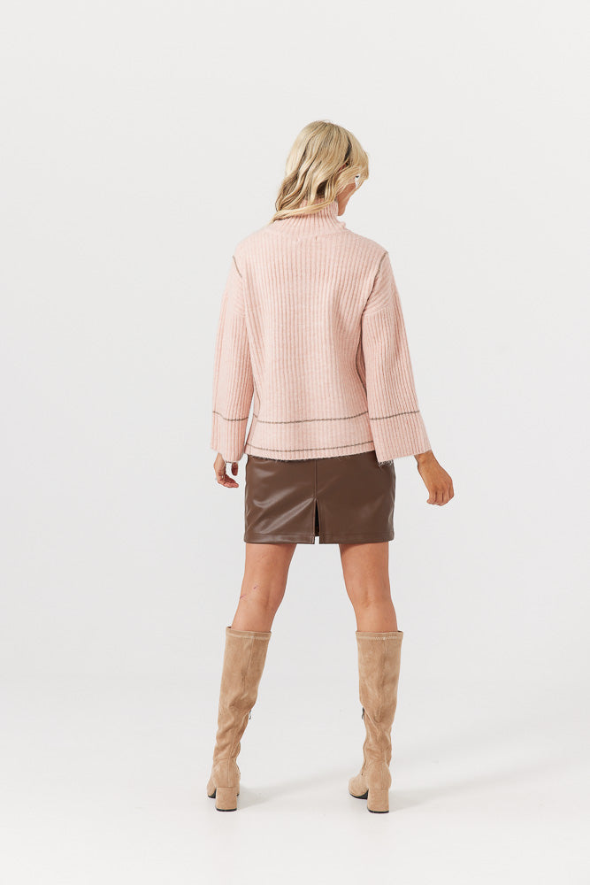 Whistler Knit - Blush Chocolate