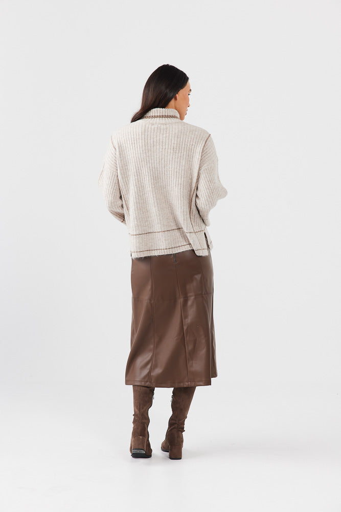 Whistler Knit - Natural Chocolate