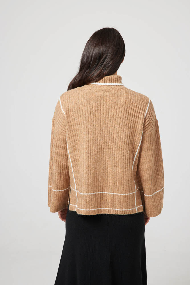 Whistler Knit - Tan White