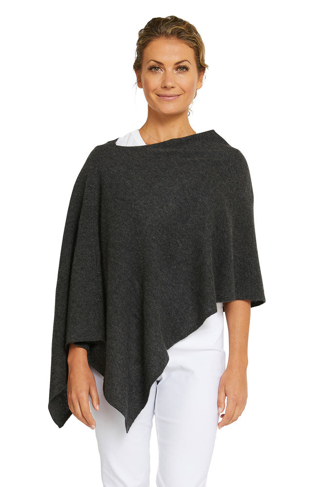 Cashmere Topper - Charcoal