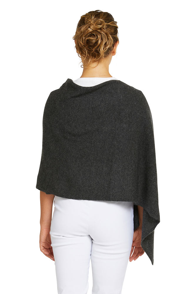 Cashmere Topper - Charcoal