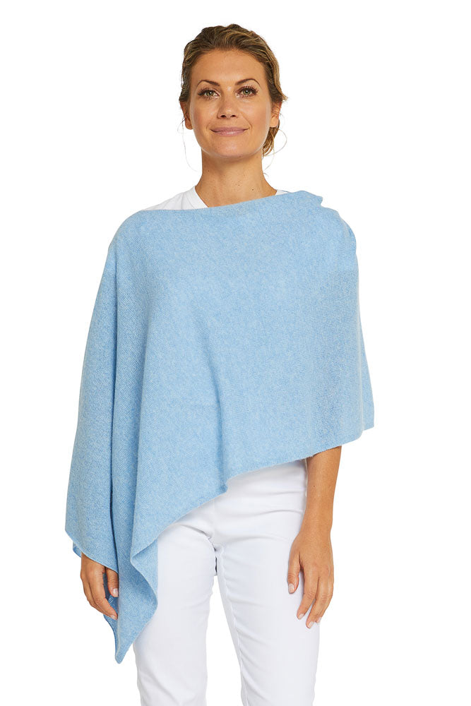 Cashmere Topper - Sky Blue