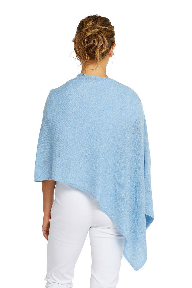 Cashmere Topper - Sky Blue