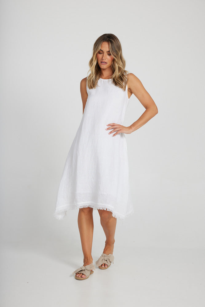 Holiday Miranda Dress - White