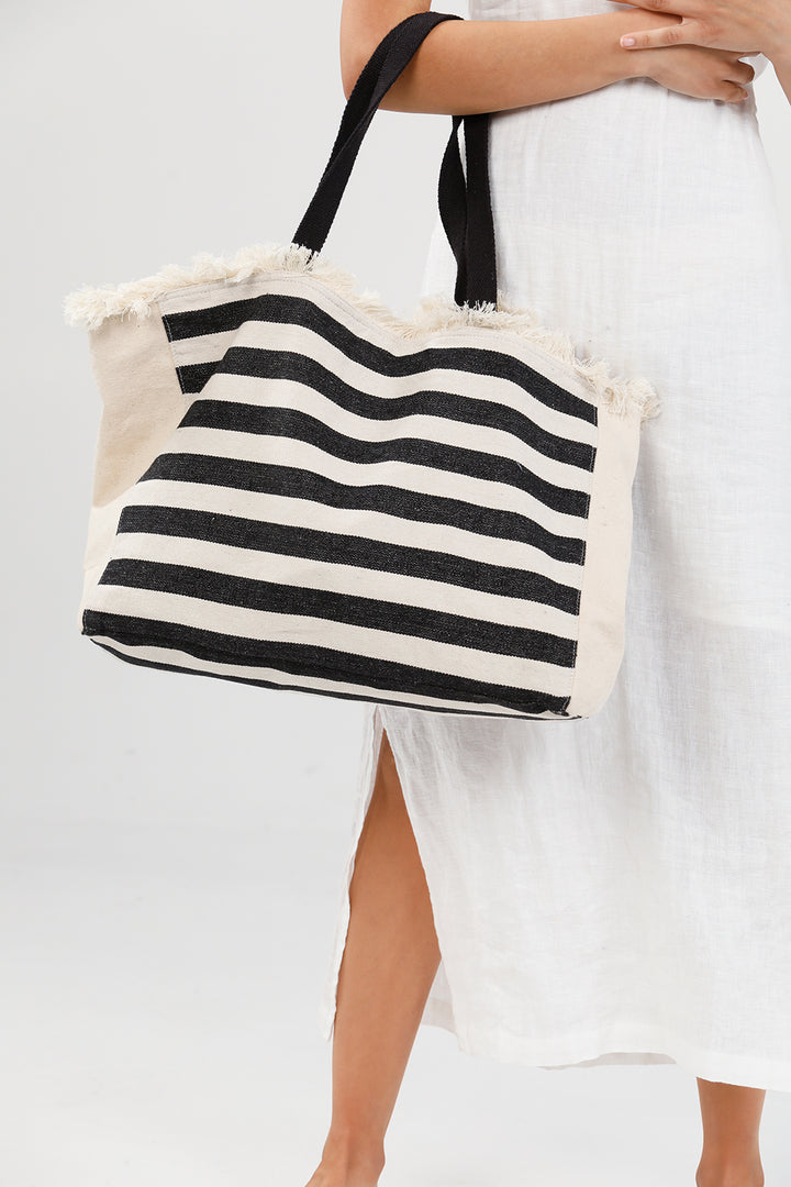 Holiday Trading Sail Away Bag - Black/Natural