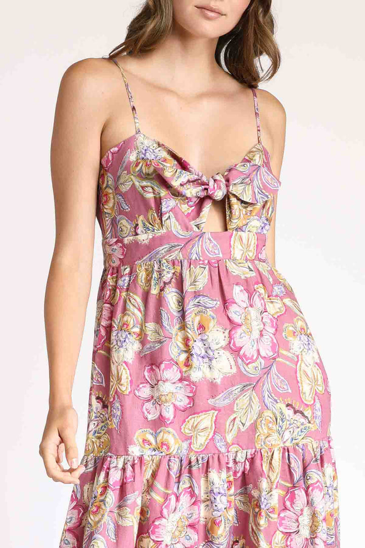 Yvonne Bustier Maxi Dress - Dusty Young Love